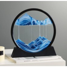 3D Картина антистресс TOPA Песчаный пейзаж Синяя Настольная песочная картина в комнату