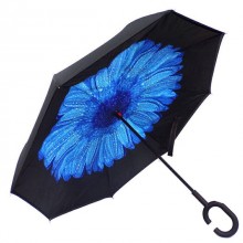 Зонт обратного сложения Vip-brella Бегония Синяя
