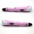 3D-ручка c экраном 3D Pen 2  с Набором Эко Пластика PLA (3 цветов) Розовая (85645pink)