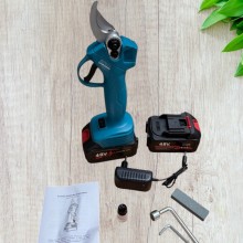 Аккумуляторный секатор садовый TOPA Электросекатор Аккумуляторные садовые ножницы 2 аккумулятора 48V в кейсе Аккумуляторный секатор садовый TOPA Электросекатор Аккумуляторные садовые ножницы 2 аккумулятора 48V в кейсе