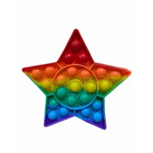 Антистресс сенсорная Силиконовая игрушка Pop It Звезда Антистресс сенсорная Силиконовая игрушка Pop It Звезда