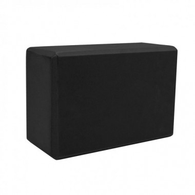 Блок TOPA для фитнеса и йоги кирпич опорный кубик для упражнений Черный 23х15х7.6 см