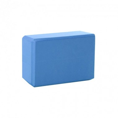Блок TOPA для фитнеса и йоги кирпич опорный кубик для упражнений Синий 23х15х7.6 см