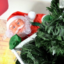 Декоративная фигура Дед Мороз TOPA 50 см на лестнице 