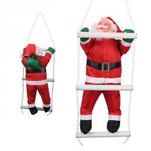 Декоративная фигура Дед Мороз TOPA 60 см на лестнице 