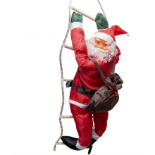 Декоративная фигура Дед Мороз TOPA 60 см на светящейся лестнице 