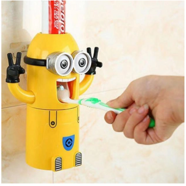 Дозатор для зубной пасты TOPA Миньон с держателем для зубных щеток детский