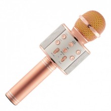 Беспроводной портативный микрофон для караоке Wster WS858 Rose-Gold