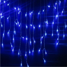 Гирлянда светодиодная Бахрома TOPA комнатная 120 LED 3х0.7 метра Синий