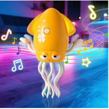Интерактивная музыкальная игрушка Танцующий Кальмар TOPA с удочкой от USB Желтый Интерактивная музыкальная игрушка Танцующий Кальмар TOPA с удочкой от USB Желтый