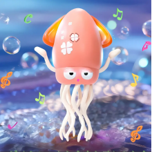 Интерактивная музыкальная игрушка Танцующий Кальмар TOPA с удочкой от USB Розовый Интерактивная музыкальная игрушка Танцующий Кальмар TOPA с удочкой от USB Розовый