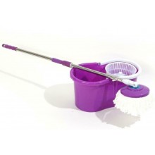 Комплект для уборки турбо-швабра с отжимом с ведром Spin MOP 360 Фиолетовая