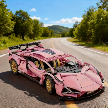 Конструктор техник машинка Lamborghini TOPA 1280 деталей масштаб 1:14 Розовый N0451 Конструктор техник машинка Lamborghini TOPA 1280 деталей масштаб 1:14 Розовый N0451