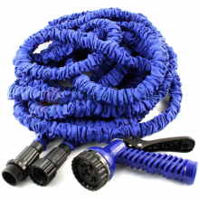 Шланг для полива Magic hose (Xhose) растягивающийся 30 метров c насадкой распылителем Синий