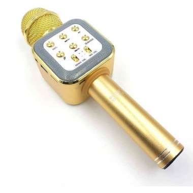 Беспроводной Bluetooth караоке микрофон WS-1818 Золотой