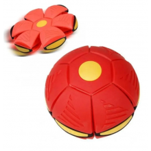 Мяч Flat Ball или летающий дискошар «нло» TOPA для игр на улице с фрисби Красный