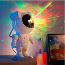 Лазерный ночник проектор Звездного неба и Галактики TOPA Космонавт Астронавт на пульте управления 8 режимов
