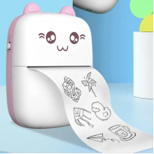 Портативный детский мини принтер термопринтер фото принтер TOPA Mini printer с термопечатью bluetooth Розовый Портативный детский мини принтер термопринтер фото принтер TOPA Mini printer с термопечатью bluetooth Розовый