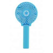 Портативный ручной вентилятор Handy Mini Fan USB со складной ручкой Голубой