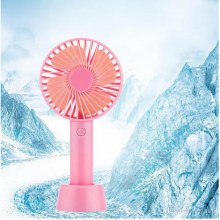 Портативный ручной вентилятор Handy Mini Fan USB с подставкой Розовый Портативный ручной вентилятор Handy Mini Fan USB с подставкой Розовый