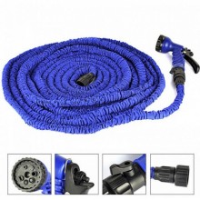 Шланг для полива Magic hose (Xhose) растягивающийся 45 метров c насадкой распылителем Синий
