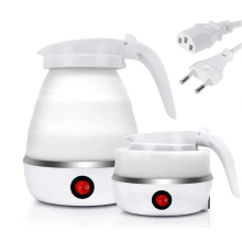 Складной силиконовый электрический чайник TOPA дисковый дорожный 500 мл Electric Kettle Белый Складной силиконовый электрический чайник TOPA дисковый дорожный 500 мл Electric Kettle Белый