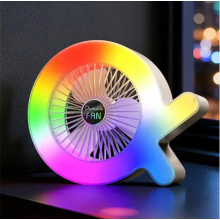 Вентилятор аккумуляторный TOPA портативный настольный с RGB подсветкой S-37 Вентилятор аккумуляторный TOPA портативный настольный с RGB подсветкой S-37