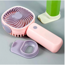 Вентилятор ручной аккумуляторный TOPA портативный с подставкой для телефона Handheld fan AND LY-838 KLW-F8